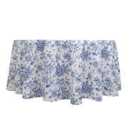 120" Polyester Round Tablecloth for Weddings and Events - French Toile Pattern (Copy)