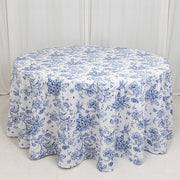 120" Polyester Round Tablecloth for Weddings and Events - French Toile Pattern (Copy)