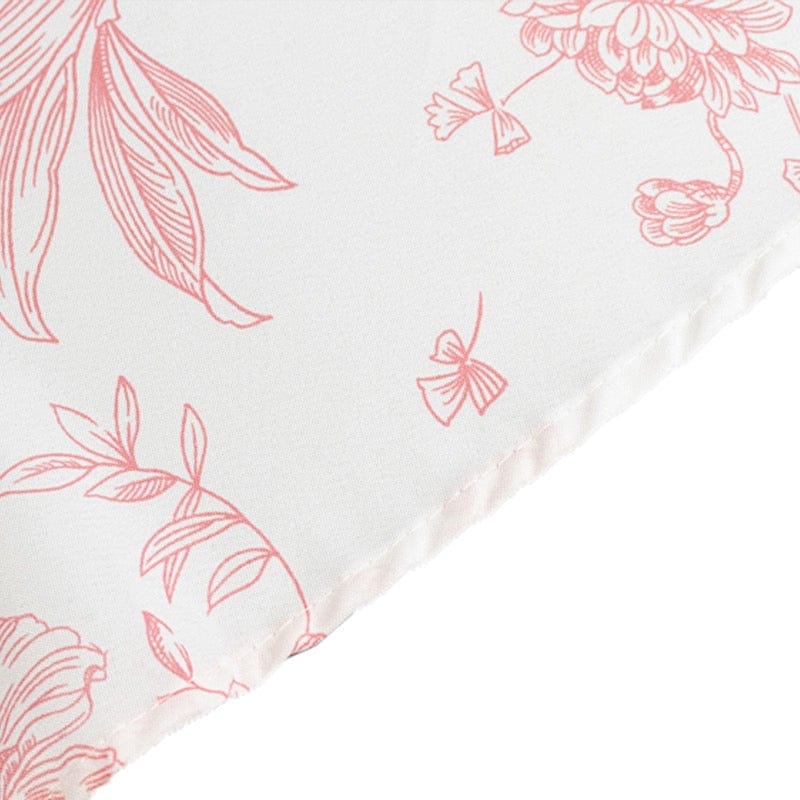 120" Polyester Round Tablecloth for Weddings and Events - French Toile Pattern (Copy)