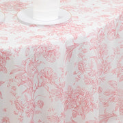 120" Polyester Round Tablecloth for Weddings and Events - French Toile Pattern (Copy)