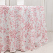 120" Polyester Round Tablecloth for Weddings and Events - French Toile Pattern (Copy)