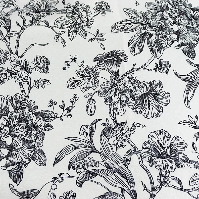 120" Polyester Round Tablecloth for Weddings and Events - French Toile Pattern (Copy)