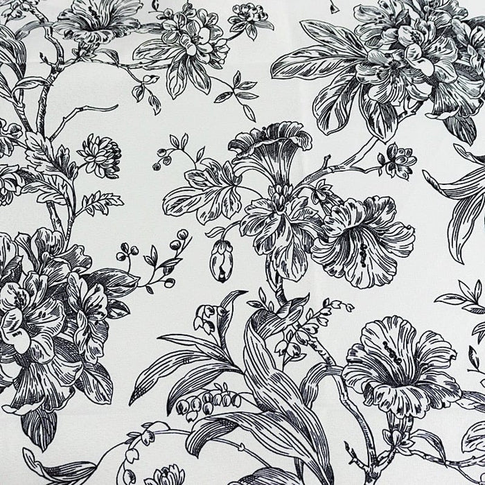 120" Polyester Round Tablecloth for Weddings and Events - French Toile Pattern (Copy)