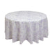 120" Polyester Round Tablecloth for Weddings and Events - French Toile Pattern (Copy) TAB_PLY_FLORFT_120_LAV