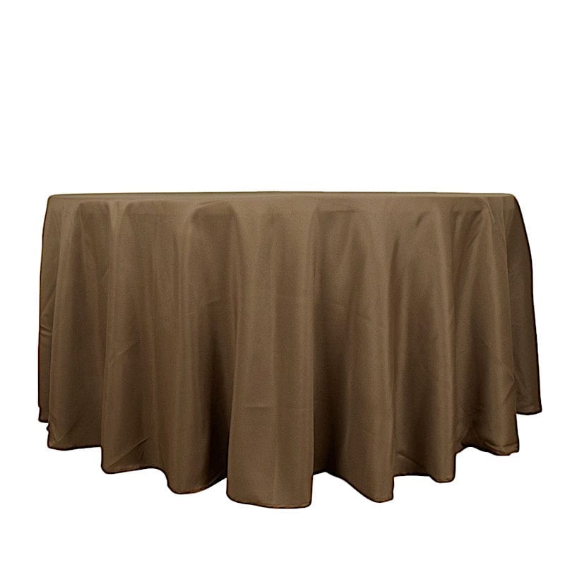 120" Polyester Round Tablecloth Wedding Party Table Linens