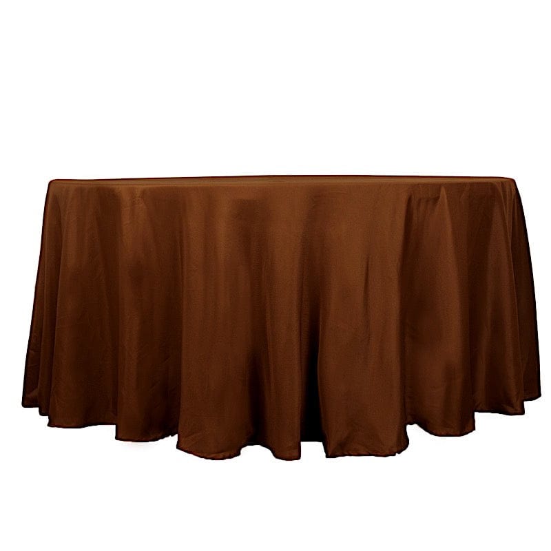 120" Polyester Round Tablecloth Wedding Party Table Linens