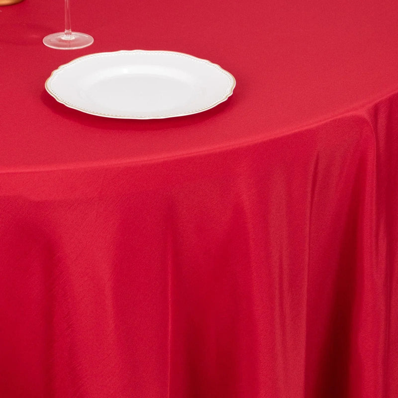 120" Polyester Round Tablecloth Wedding Party Table Linens