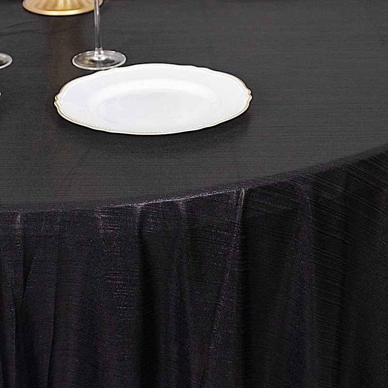 120" Polyester Round Tablecloth with Sequin Dots
