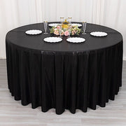 120" Polyester Round Tablecloth with Sequin Dots