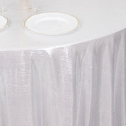 120" Polyester Round Tablecloth with Sequin Dots