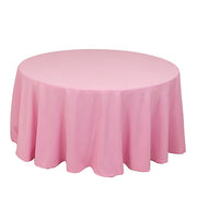 120" Premium Polyester Round Tablecloth Wedding Table Linens