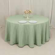 120" Premium Polyester Round Tablecloth Wedding Table Linens