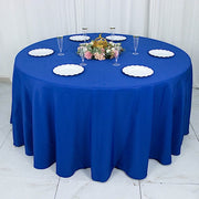 120" Premium Polyester Round Tablecloth Wedding Table Linens