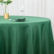 120" Premium Polyester Round Tablecloth Wedding Table Linens