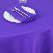120" Premium Polyester Round Tablecloth Wedding Table Linens
