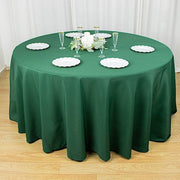 120" Premium Polyester Round Tablecloth Wedding Table Linens