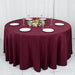120" Premium Polyester Round Tablecloth Wedding Table Linens