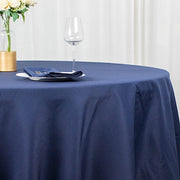 120" Premium Polyester Round Tablecloth Wedding Table Linens
