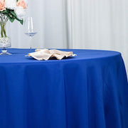 120" Premium Polyester Round Tablecloth Wedding Table Linens