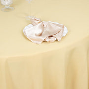 120" Premium Polyester Round Tablecloth Wedding Table Linens