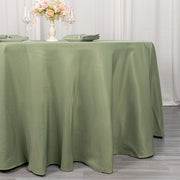 120" Premium Polyester Round Tablecloth Wedding Table Linens