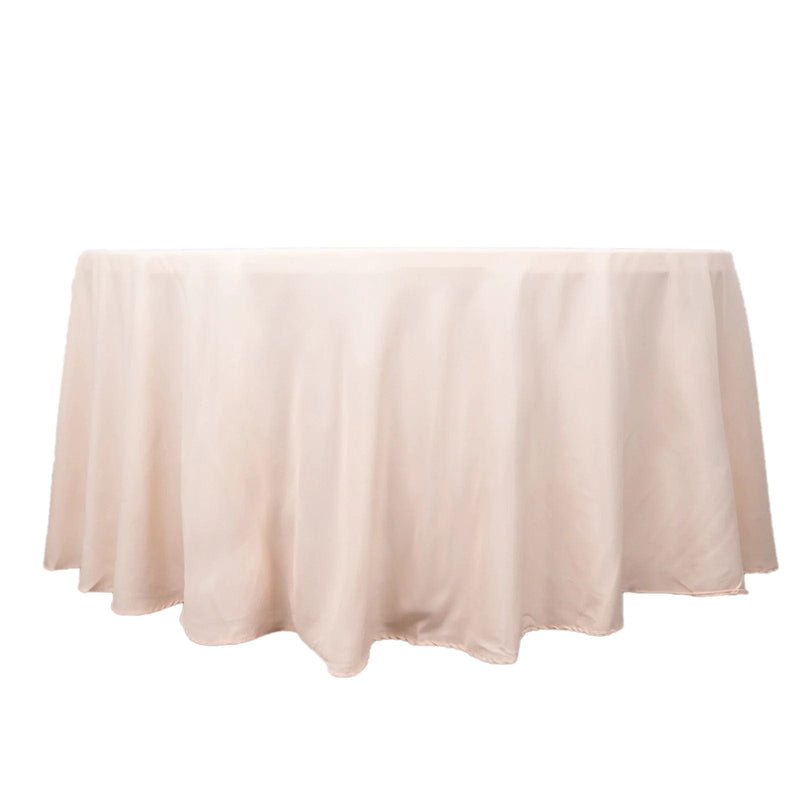 120" Premium Polyester Round Tablecloth Wedding Table Linens TAB_120_046_PRM