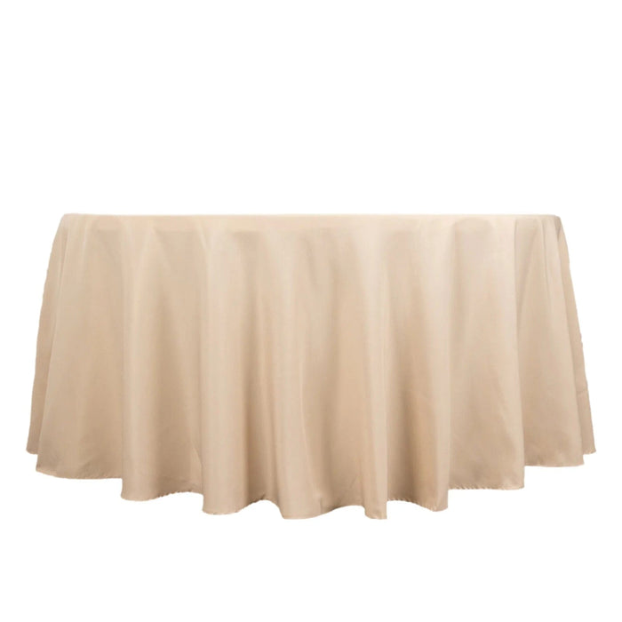 120" Premium Polyester Round Tablecloth Wedding Table Linens TAB_120_081_PRM