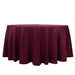 120" Premium Polyester Round Tablecloth Wedding Table Linens TAB_120_BURG_PRM