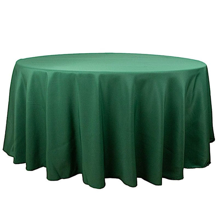 120" Premium Polyester Round Tablecloth Wedding Table Linens TAB_120_HUNT_PRM
