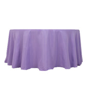 120" Premium Polyester Round Tablecloth Wedding Table Linens TAB_120_LAV_PRM