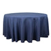 120" Premium Polyester Round Tablecloth Wedding Table Linens TAB_120_NAVY_PRM