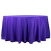 120" Premium Polyester Round Tablecloth Wedding Table Linens TAB_120_PURP_PRM
