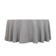 120" Premium Polyester Round Tablecloth Wedding Table Linens TAB_120_SILV_PRM