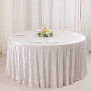 120" Round Premium Velvet Tablecloth