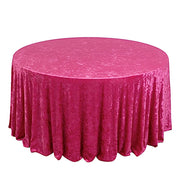 120" Round Premium Velvet Tablecloth