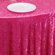 120" Round Premium Velvet Tablecloth
