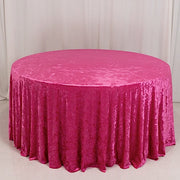 120" Round Premium Velvet Tablecloth