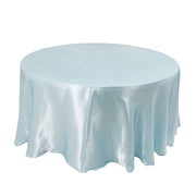 120" Satin Round Tablecloth Wedding Party Table Linens