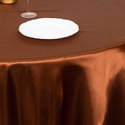120" Satin Round Tablecloth Wedding Party Table Linens