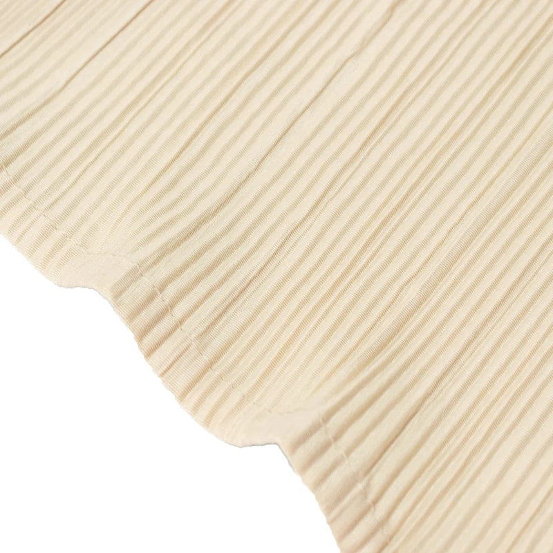120" Scuba Polyester Accordion Pleated Round Tablecloth