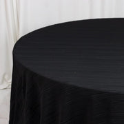 120" Scuba Polyester Accordion Pleated Round Tablecloth