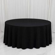 120" Scuba Polyester Accordion Pleated Round Tablecloth