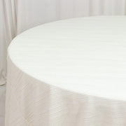 120" Scuba Polyester Accordion Pleated Round Tablecloth