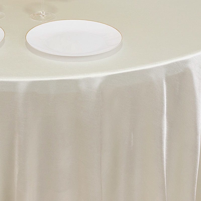 120" Scuba Polyester Round Tablecloth Wedding Table Linens