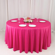 120" Scuba Polyester Round Tablecloth Wedding Table Linens
