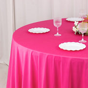 120" Scuba Polyester Round Tablecloth Wedding Table Linens