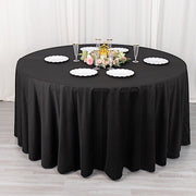 120" Scuba Polyester Round Tablecloth Wedding Table Linens