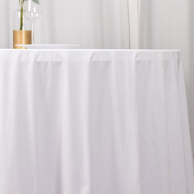 120" Scuba Polyester Round Tablecloth Wedding Table Linens