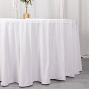 120" Scuba Polyester Round Tablecloth Wedding Table Linens