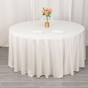 120" Scuba Polyester Round Tablecloth Wedding Table Linens